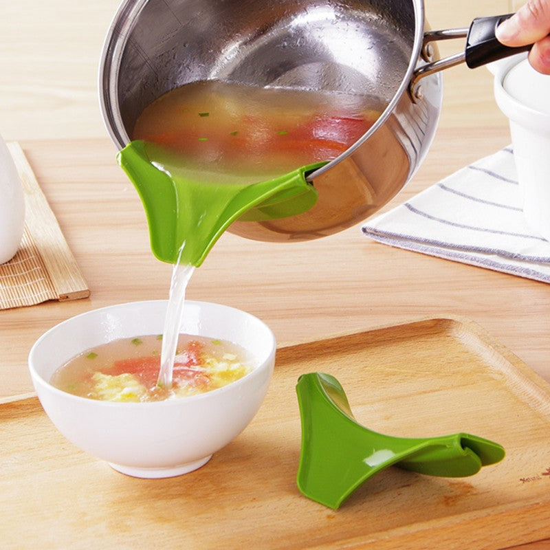 Silicone Funnel Kitchen Life Hack Tool